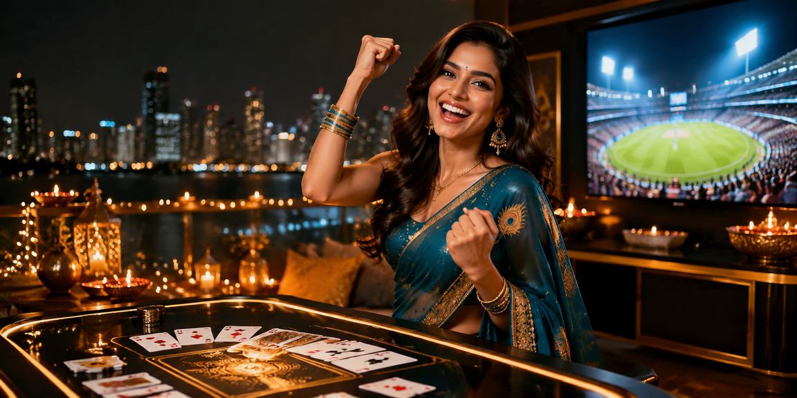 Young woman playing Teen Patti on mobile in Mumbai’s Bandra neighbourhood